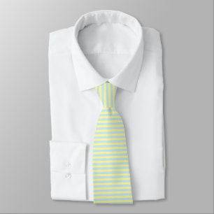 Soft Blue and Soft Yellow Stripes Tie
