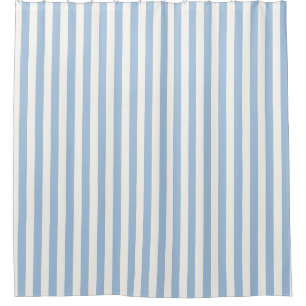 Soft Blue and White Wide Vertical Stripe