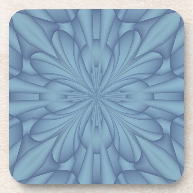 Soft Blue Christmas Stars #2 Coaster (Front)