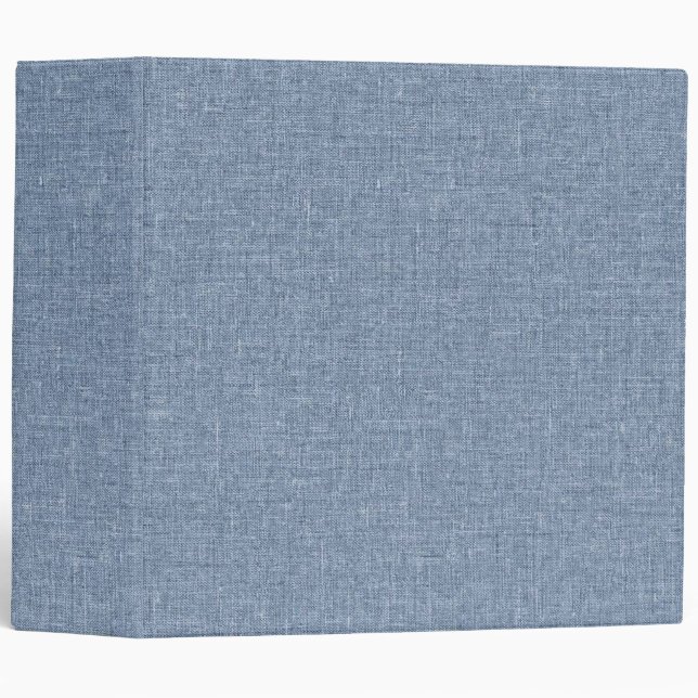 Soft Blue Fabric Texture Blank Clean Professional Binder (Front/Spine)