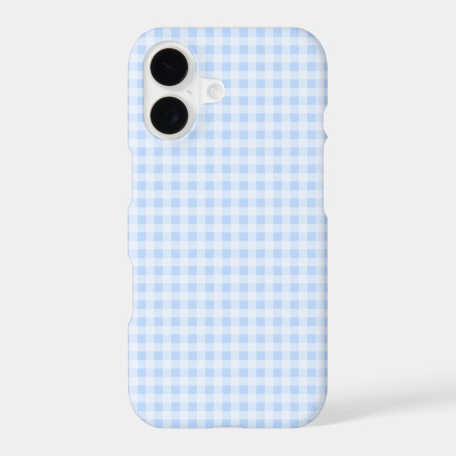 Soft Blue Gingham Plaid (Back)