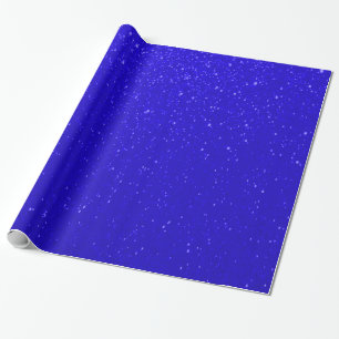 Soft Blue Glitter Print Wrapping Paper