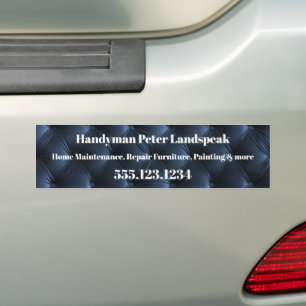 Soft Blue Harlequin Diamond Pattern Bumper Sticker
