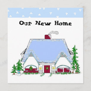 Soft Blue New Home Announcement