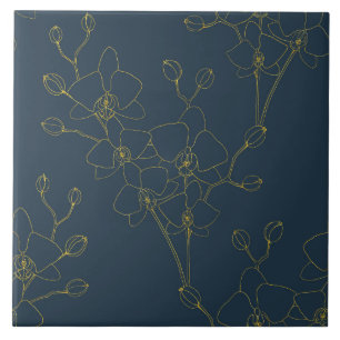 Soft Blue Orchid Tile