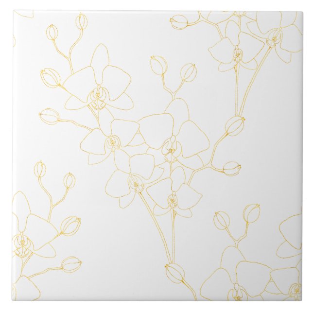Soft Blue Orchid Tile (Front)