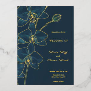 Soft Blue Orchid Wedding