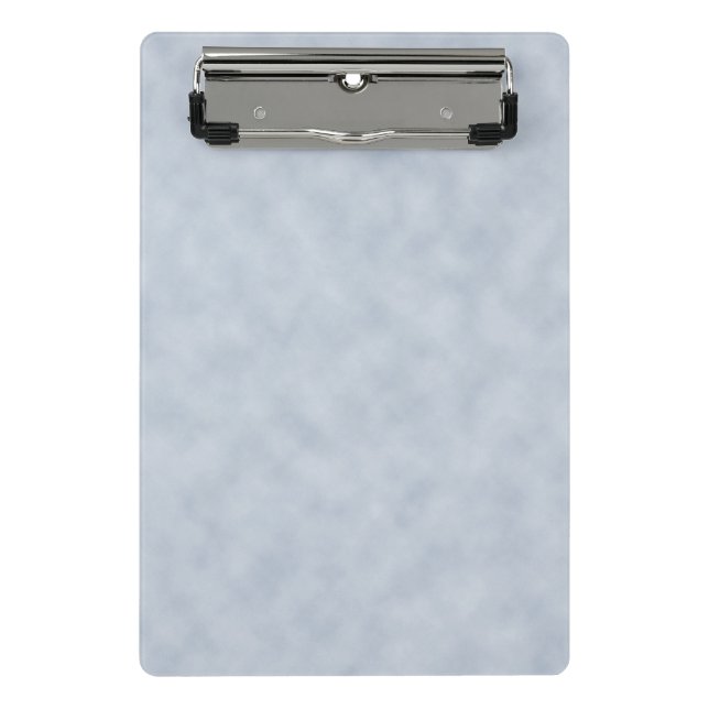 Soft Blue Parchment Look Mini Clipboard (Front)