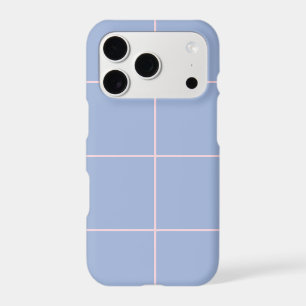 Soft Blue & Pink Grid Pattern