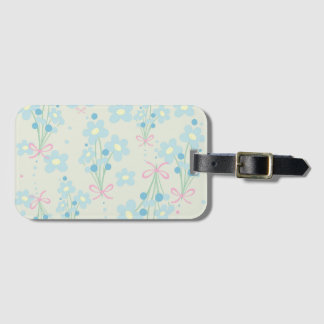 Soft Blue & Pink Harmony Luggage Tag
