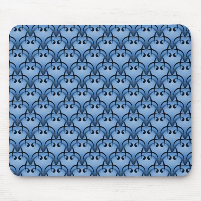 Soft Blue Sophisticated Bliss Mousepad (Front)