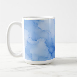 Soft Blue Watercolor Abstract Coffee Mug