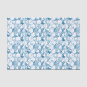 Soft Blue Watercolor Canotype Pattern Tissue Paper
