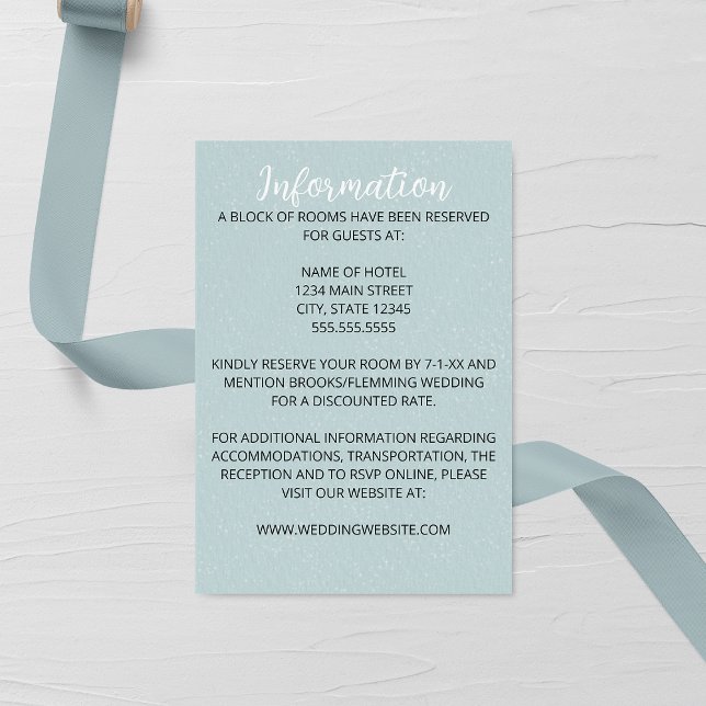 Soft Blue Wedding Enclosure Card (Creator Uploaded)