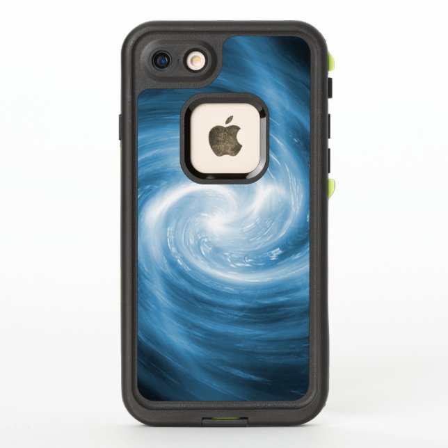 Soft Blue Whirlpool Swirl LifeProof iPhone Case (Back)