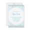 Soft Blues and White Plumes Invitation