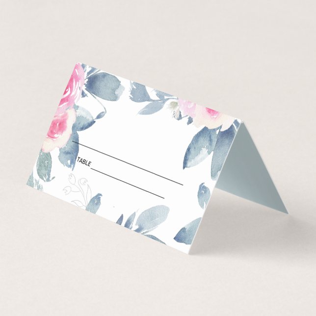 SOFT BLUSH BLUE FLORAL 25E TOUTE ANNÉE ANNIVERSAIR (Front)