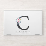 SOFT BLUSH BLUE FLORAL ALPHABETS NAME LETTER C HP LAPTOP SKIN<br><div class="desc">If you need any further customisation please feel free to message me on yellowfebstudio@gmail.com.</div>