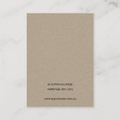 SOFT BLUSH GOLD FLORAL WATERCOLOR EARRING DISPLAY BUSINESS CARD (Back)