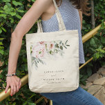 Soft Blush Pink Peonies Eucalyptus Foliage Wedding Tote Bag<br><div class="desc">Soft Blush Pink Peonies Eucalyptus Foliage Collection- it's an elegant watercolor Illustration of blush pink watercolor florals, with a modern minimal touch. Perfect for your modern classy pastel spring summer wedding & parties. It’s very easy to customize, with your personal details. If you need any other matching product or customization,...</div>