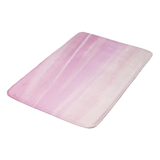 Soft Blush Pink Sky Dream 1 Bath Mat (Angled)