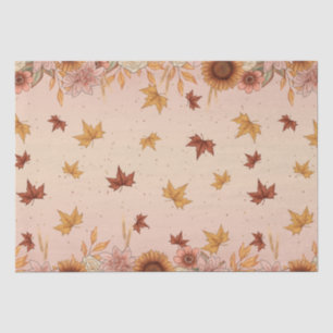 Soft Boho Autumn Pattern Tissue Paper