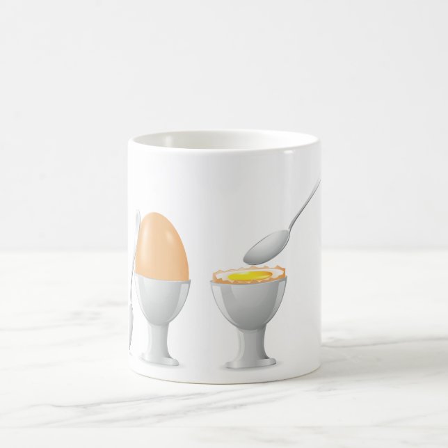 Soft Boiled Egg in Cup with Silver Spoon (Center)