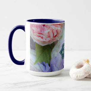 Soft & bold multi flower Personalized Mug