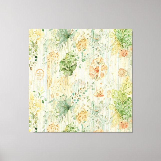  Soft Botanical Dream Canvas Print (Front)