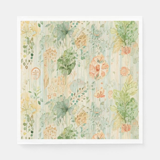  Soft Botanical Dream Napkin (Front)