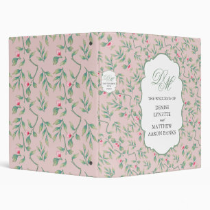 Soft Botanical Wedding Binder