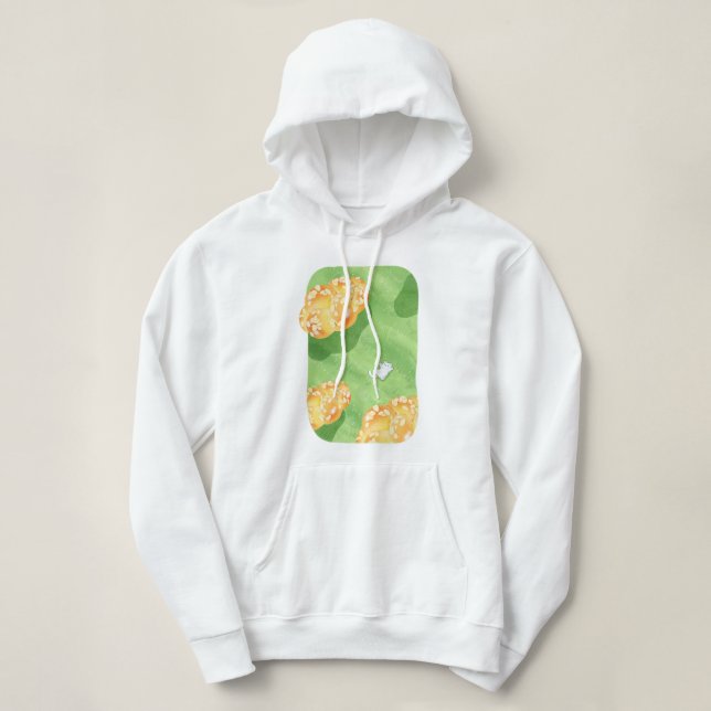 soft bread clouds hoodie (Design Front)