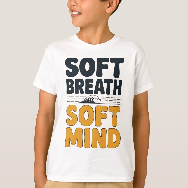 Soft Breath Soft Mind Dandelion Yoga Inspiration A T-Shirt (Front)