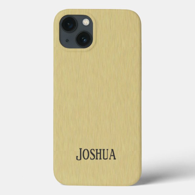 Soft Brushed Gold Design iPhone 4 Case (Back)