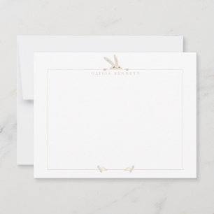 Soft Bunny Peek Frame Note Card