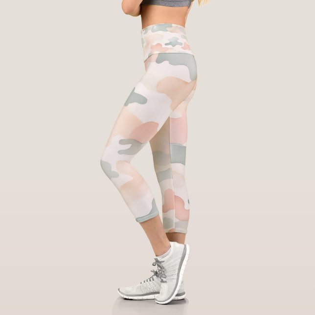 Soft Camouflage Capri Leggings (Left)