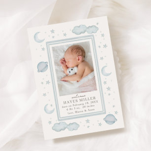 Soft Celestial Birth Announcement