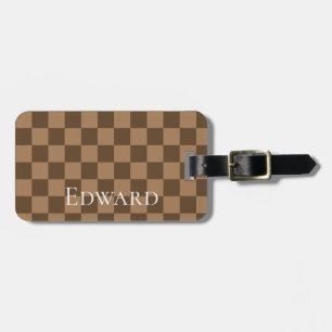 Soft Chocolate Squares Luggage Tag