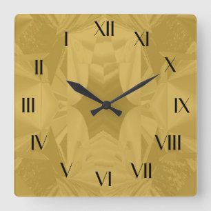 Soft Christmas Gold Abstraite horloge arrière