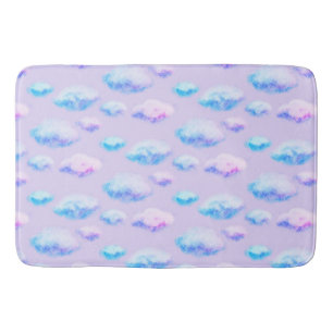 Soft clouds bath mat