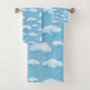 Soft clouds  bath towel set