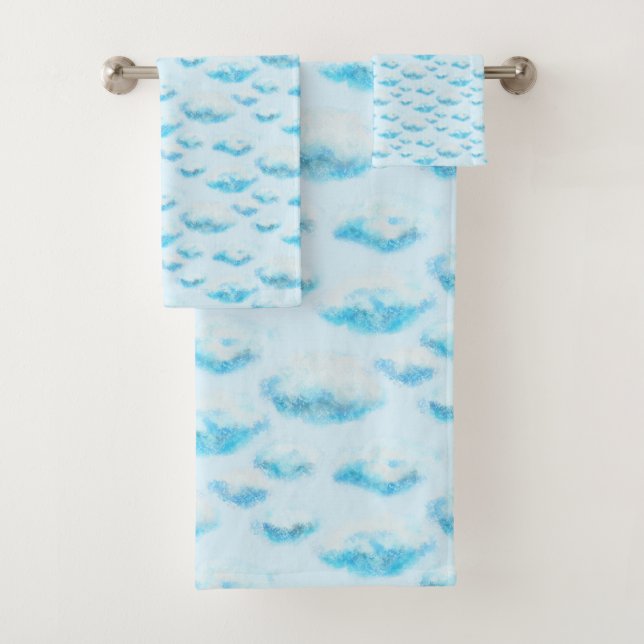 Soft clouds  bath towel set (Insitu)