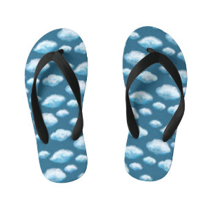 Soft clouds  kid's flip flops