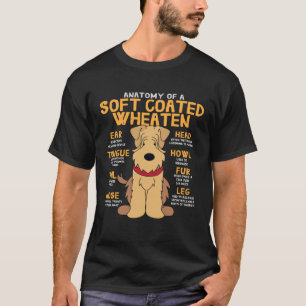Soft Coated Wheaten Anatomy  Dog Mum Dad T-Shirt