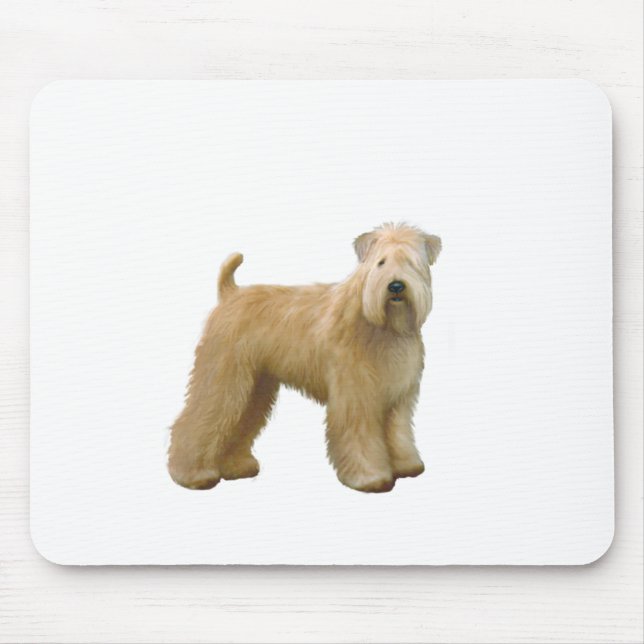 Soft Coated Wheaten Terrier (A)  - stand Mouse Pad (Front)