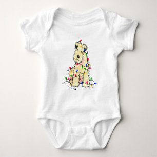 Soft Coated Wheaten Terrier - Christmas Baby Bodysuit