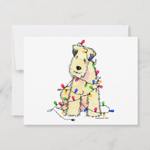 Soft Coated Wheaten Terrier - Christmas Holiday Card