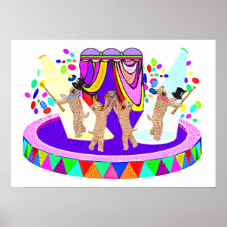 SOFT COATED WHEATEN TERRIER CIRCUS POSTER