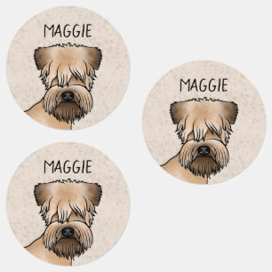 Soft-Coated Wheaten Terrier Cute Dog Head And Text