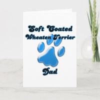 Soft Coated Wheaten Terrier Dad Blue Pawprint